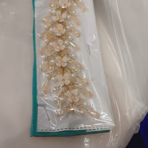 Ansh Golden Metal Flower Shaped Beads Hair Veinjuda Bun Pinhair Accessories 2495 Pack Of 1 Hair Braid Pin