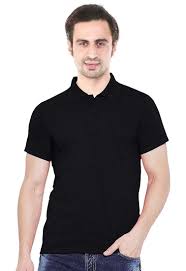 Men Regular Fit Polo Tshirt Light Black Size Xl