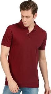 Men Regular Fit Polo Tshirt Light Maroon Size Xl