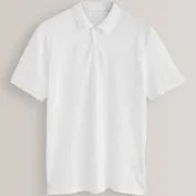 Men Regular Fit Polo Tshirt Light White Size Xl