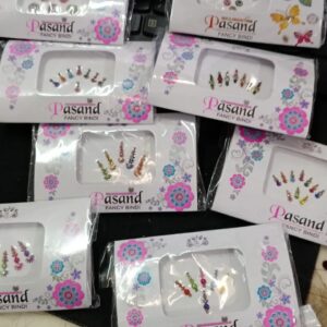 Pasand Fancy Bindi Women Multi Color Stones Bindi Sheet Pack Of 10 Many Designs