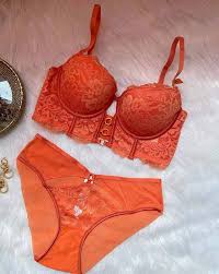Urban Women Bra And Penti Orange Size 36
