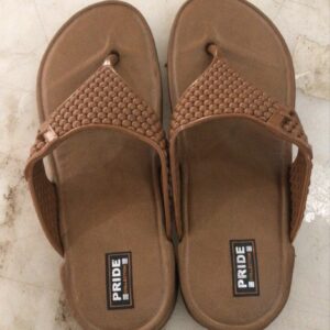 Unique Trendy Women Slippers Brown Size 7