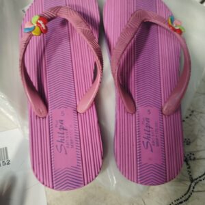 Shilpa Pink Colour Slippers For Women Size 5