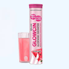 Mountain Or Glow In Glutathione Niacinamide Watermelon Effervescent Tablets 15 Tabs
