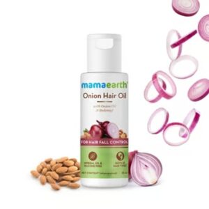 Mamaearth Onion Hair Oil With Onion And Redensyl For Hair Fall Control 20Ml