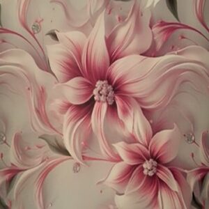 Pink Printed Wallpaper 1Mtr Pack Of 3