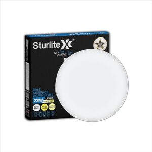 Sturlite Lexxo 22W 3In1 Round Led Surface Light Warm Neutral And Cool White Color