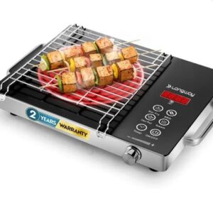 Longway 2200 W Induction Cooktop Touch Panel Black Silver
