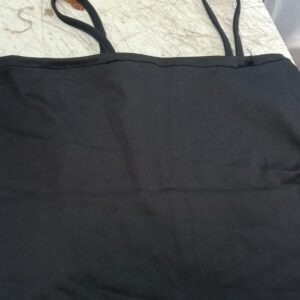 Black Color Women Tank Top Size S