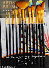 Painting Brushes Set Of 12 Pcs