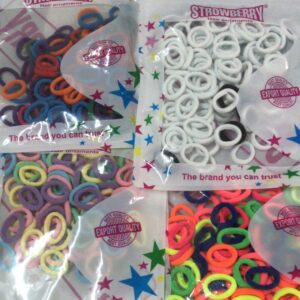Small Hair Elastics Kids Hair Bands For Baby Girl Multicolor 400Pcs