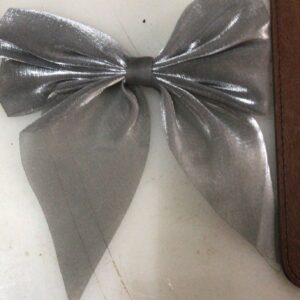Beautiful Grey Bow Clip For Women 1Pc