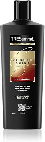 Tresemme Smooth Shine Shampoo With Vitamin H Silk Protein For Salon Silky Smooth Hair Provides Moisture Shine 340 Ml