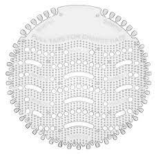 White Color Silicone Urinal Screen Mats With Fragrance For Bathroom Set Of 2