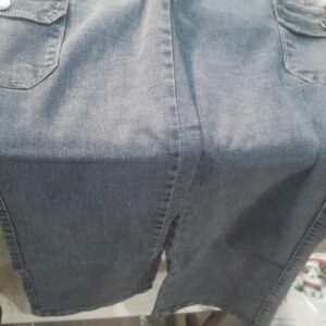 Womens Denim Grey Cargo Jeans Size 30