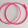 Plastic Embroidery Hoop Ring Frame 8 Inch Pink