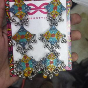 Multi Color Women Party Wear Long Earning