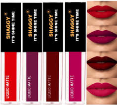 Shaggy Love And Lush Multi Color Liquid Lipstick 2 Ml Pack Of 4