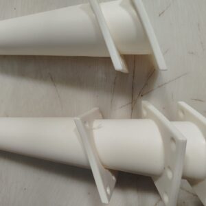 White Colour Plastic Sofa Legs 5Pcs