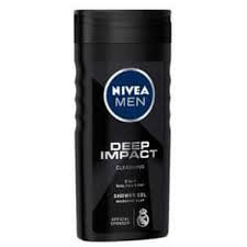 Nivea Men Shower Gel Deep Impact For Body Face Hair 250Ml
