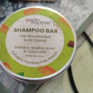 Earth Rhythm Shampoo Bar Shikakai Reetha Amla And Curry Leaf In For Hair 80 Gm