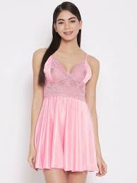 Nighty For Women Colour Pink Size M