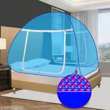 Mosquito Net Sky Blue And Blue Foldable Double Bed Net King Size