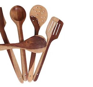 Wooden Non Stick Spatula Pack Of 5
