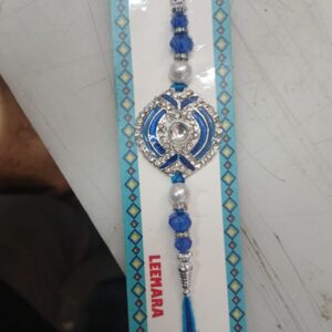 Rakhi For Men Color Blue Silver