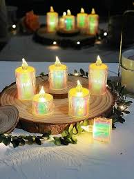 Multi Color Led Candles For Home Decor Set Of 6