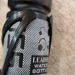 Black Plastic Bicycle Water Bottle 400Ml