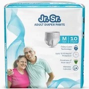 Jr Sr Adult Diaper Size M 10Pc