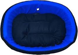 Poofy S Pet Island Medium Size Dog And Cat Bed Dual Color Blue Black