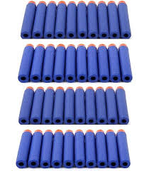 Foam Darts Toy Gun Bullets For Kids Bullets Pack Compatible With Nerf N Strike Elite Guns Blue 40