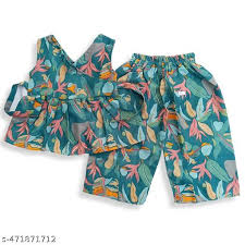 Latest Kurta Sets For Girl Colour Green Size 4