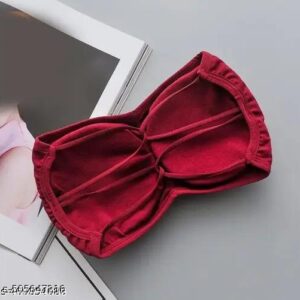 Women Maroon Color Padded Without Strip Sports Bra Size S