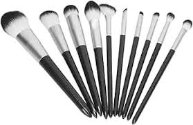 10 Piece Makeup Brush Set With Synthetic Professional Brushes For Daily Use Complete Kit Eyeshadow Brushes