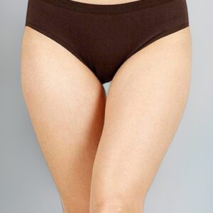 Womens Cotton Panty Dark Brown Size 30