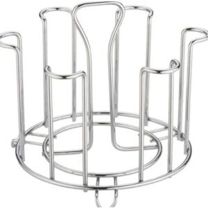 Stainless Steel Glass Holder For 6 Glasses