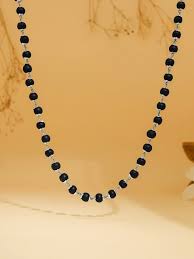 Karungali Mala With Silver Plated Caps