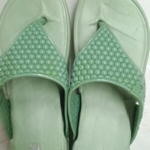 Green Color Women Slippers Size 5