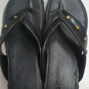 Black Color Women Slippers Size 7