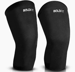 Boldfit Knee Cap Black Color Set