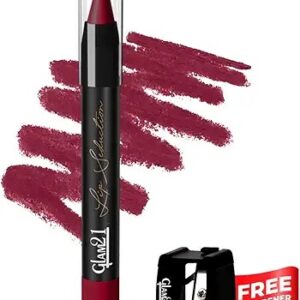 Glam21 Lip Seduction Non Transfer Crayon Lipstick Up To 12 Hours Stay 3.6Gm Free Sharpener