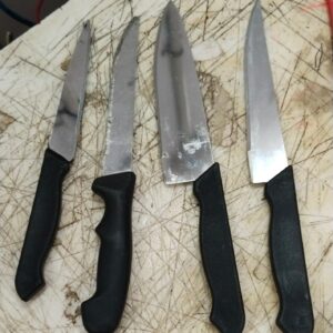 Stainless Steel Knife Set With Cutting Board Pack Of 4