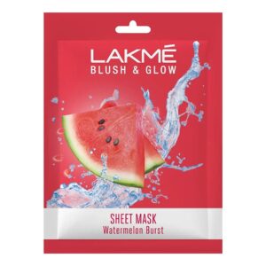 Lakme Best Blush And Glow Fruity Licious Sheet Mask Watermelon Brust 25Ml