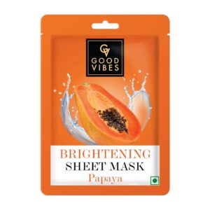 Good Vibes Papaya Brightening Sheet Mask 20Gm