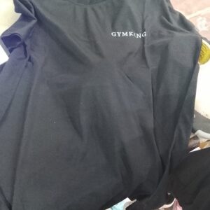 Men Black T Shirt Size L