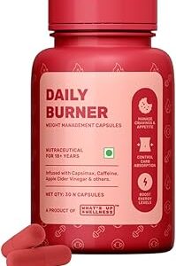Daily Burner Capsules With Carbbliss And Acv Weight Loss Supplement For Women And Men 30 Capsules